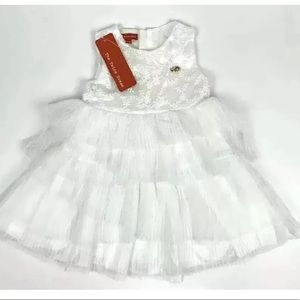 The Twins Dream- Girls  White Sleeveless Dress